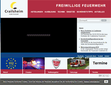 Tablet Screenshot of feuerwehr-crailsheim.de